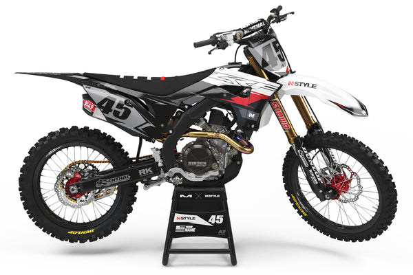ATTACK Graphic Kit for HONDA - WHITE / BLACK